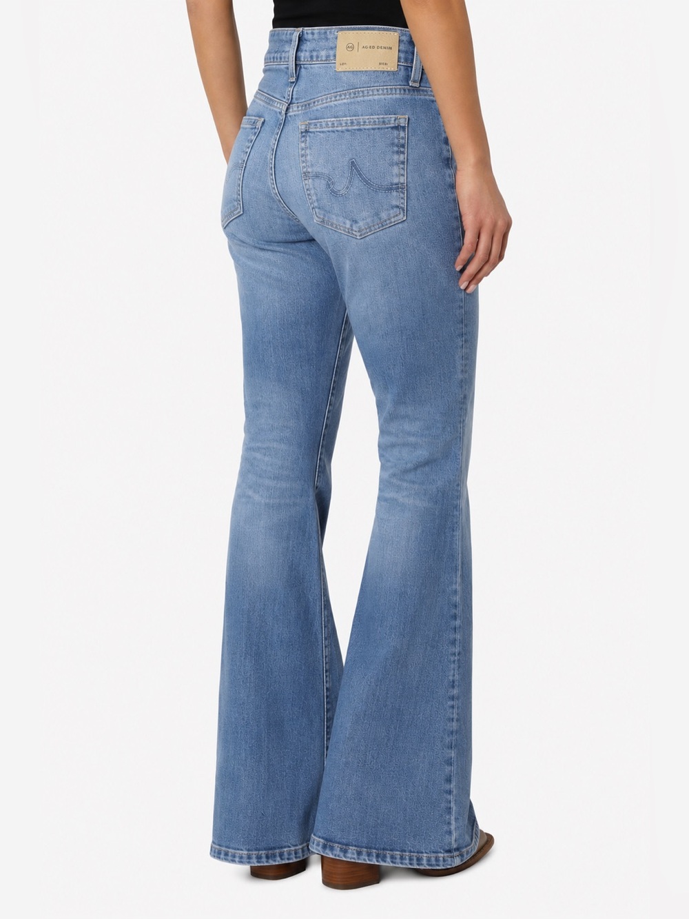 Ag Adriano Goldschmied Light Blue Flare Jeans